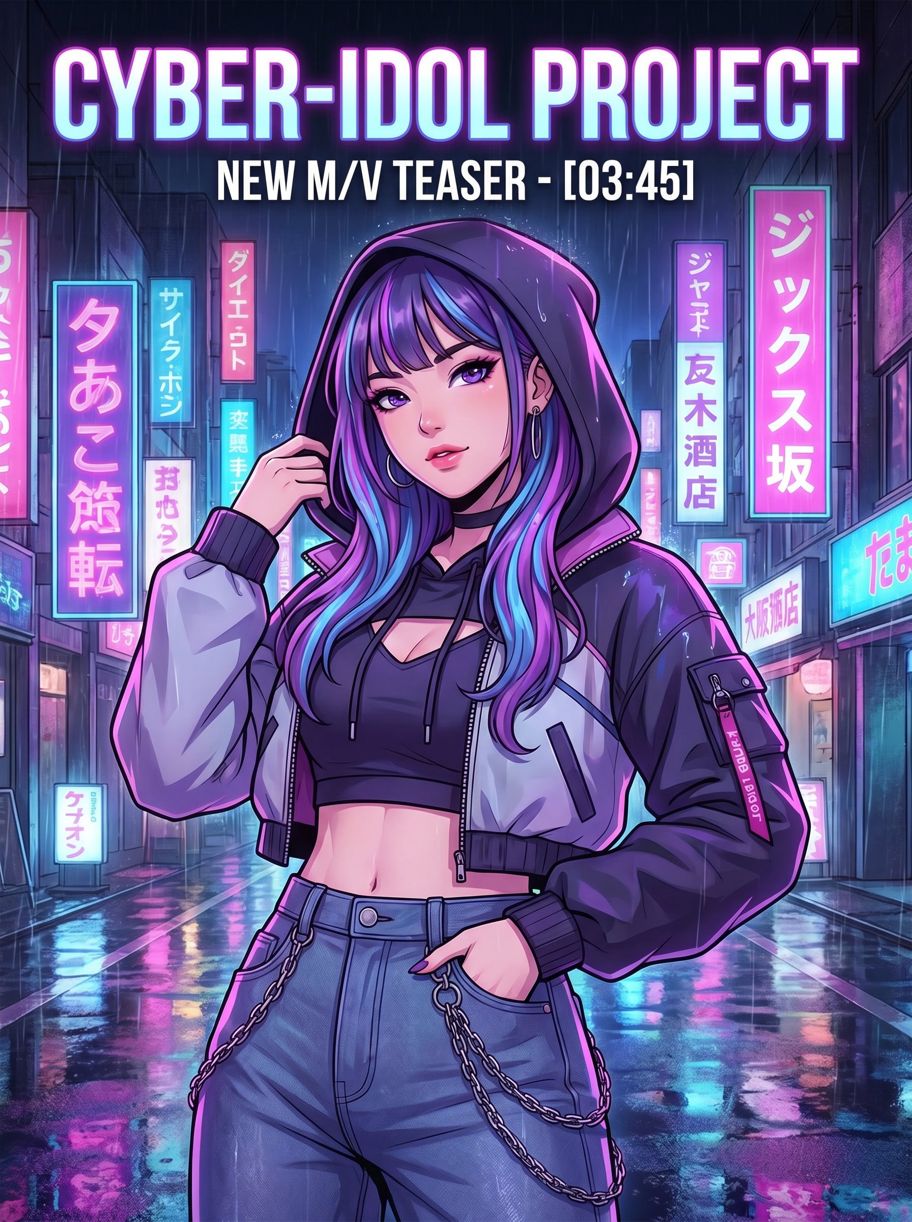 17c一起草精选动漫-赛博霓虹夜